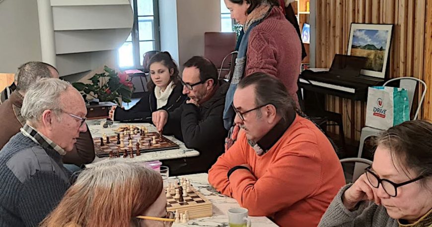 , Allègre Jeux d’échecs à l’espace culturel associatif la Coccinelle