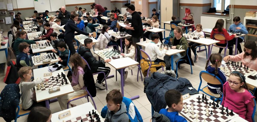, 256 scolaires réunis pour un championnat d’échecs au Terrain blanc